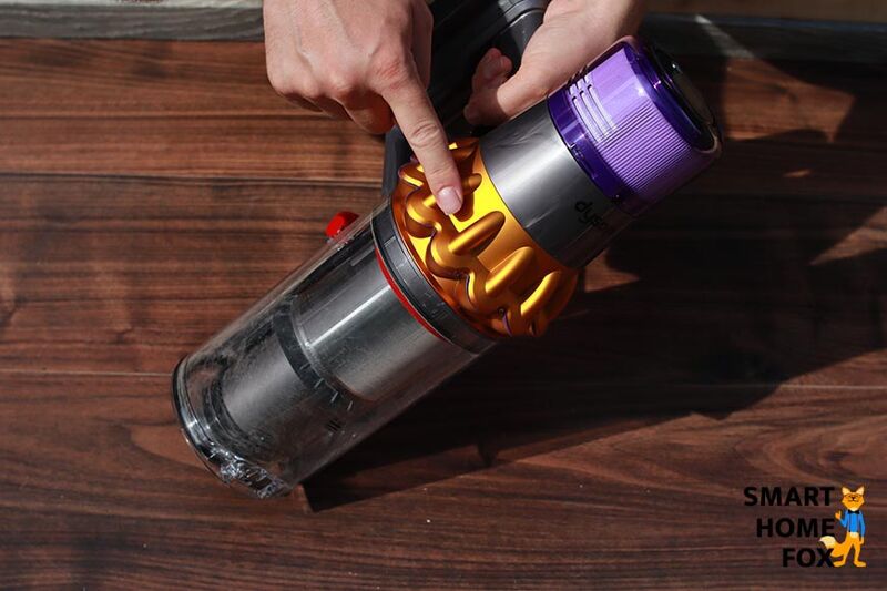 The design of the Dyson V15 Detect